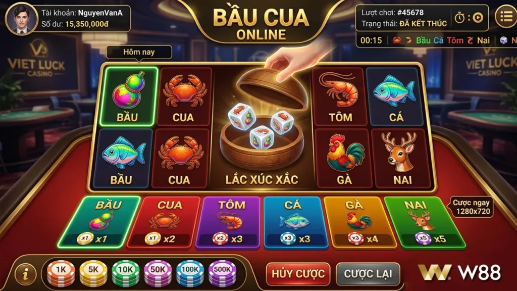 cách chơi Bầu Cua Tôm Cá